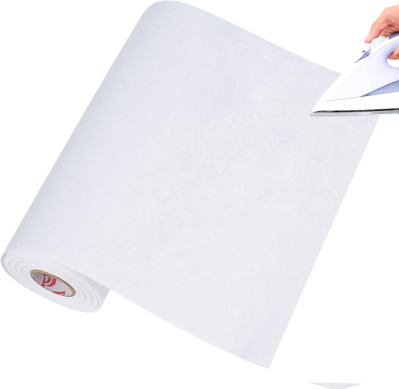 simthread Fusible Tear Away Stabilizer Backing - 1.8 Ounces Medium Weight 12" x 20M/Roll (21.8Y) for Machine Embroidery - Image 1